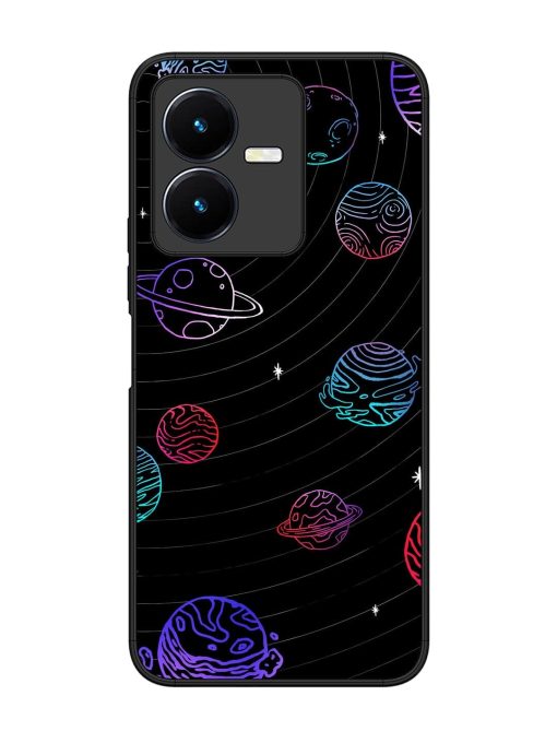 Cosmic Ballet Glossy Soft Edge Case for Vivo Y22 Chachhi