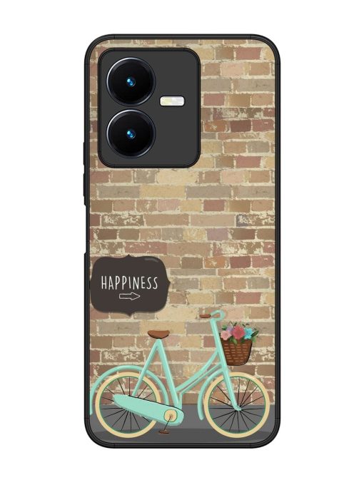 Pedaling Towards Happiness Glossy Soft Edge Case for Vivo Y22 Chachhi