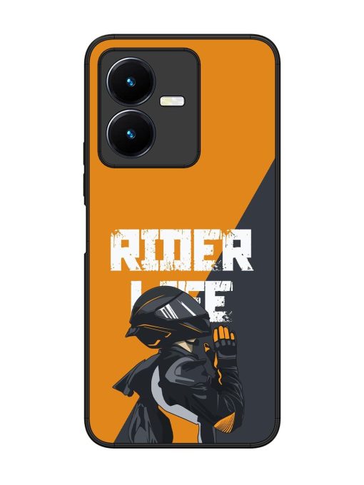 Ride Never Ends Glossy Soft Edge Case for Vivo Y22 Chachhi