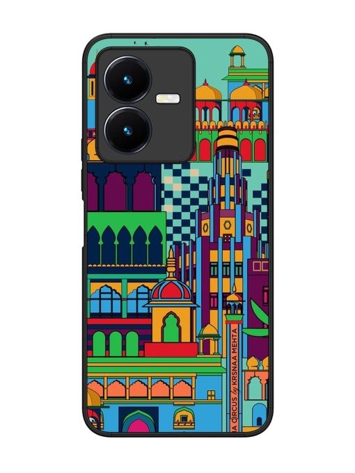 Indian Tapestry Glossy Soft Edge Case for Vivo Y22 Chachhi