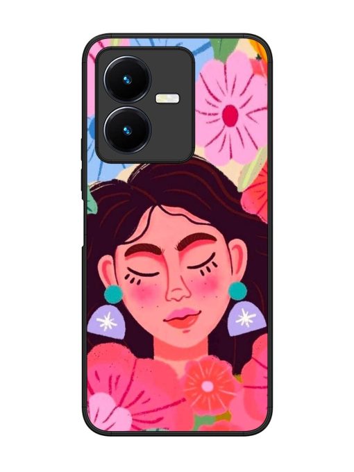 Blooming Serenity Glossy Soft Edge Case for Vivo Y22 Chachhi