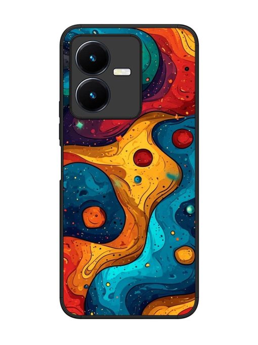 Cosmic Swirl Glossy Soft Edge Case for Vivo Y22 Chachhi