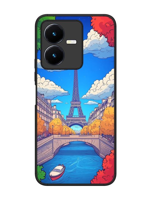 Parisian Panorama Glossy Soft Edge Case for Vivo Y22 Chachhi