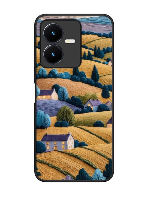 Rolling Hilltop Haven Glossy Soft Edge Case for Vivo Y22 Chachhi