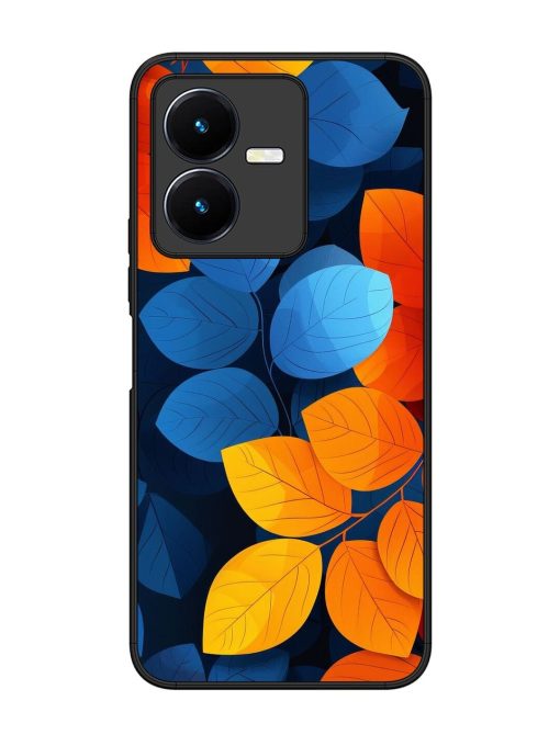 Autumn'S Contrast Glossy Soft Edge Case for Vivo Y22 Chachhi