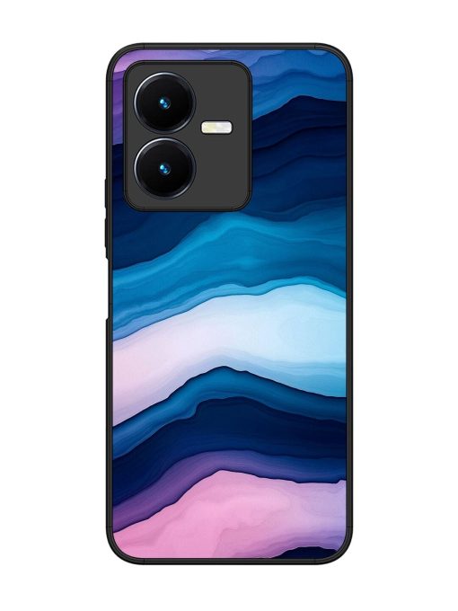 Oceanic Layers Glossy Soft Edge Case for Vivo Y22 Chachhi