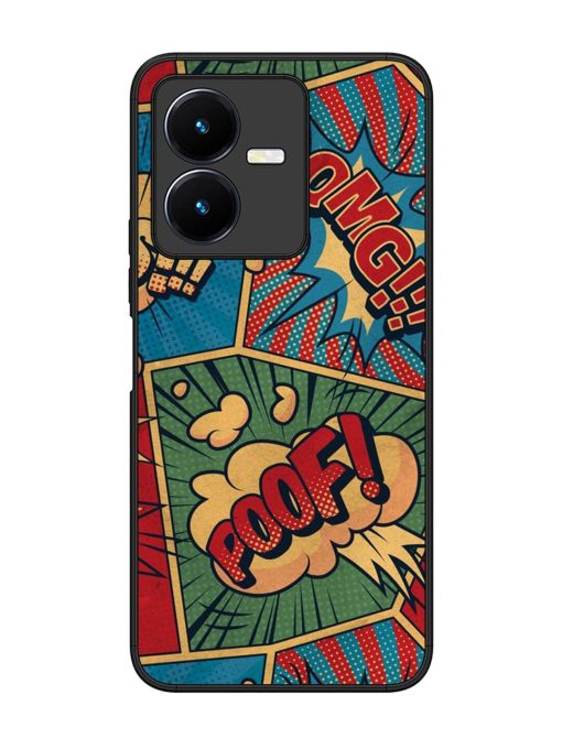 Comic Book Chaos Glossy Soft Edge Case for Vivo Y22 Chachhi