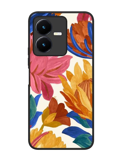 Blooming Tapestry Glossy Soft Edge Case for Vivo Y22 Chachhi