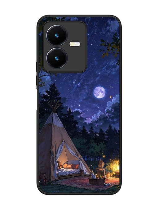 Moonlight Camping Glossy Soft Edge Case for Vivo Y22 Chachhi