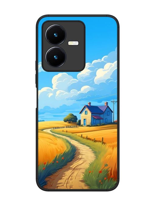 Countryside Cottage Glossy Soft Edge Case for Vivo Y22 Chachhi