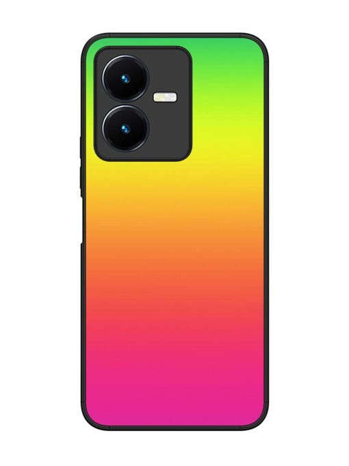 Rainbow Gradient Glossy Soft Edge Case for Vivo Y22 Chachhi