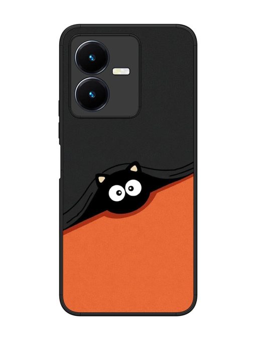 Peek-A-Boo Kitty Glossy Soft Edge Case for Vivo Y22 Chachhi