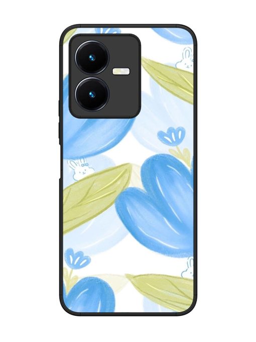 Bunny'S Blue Garden Glossy Soft Edge Case for Vivo Y22 Chachhi