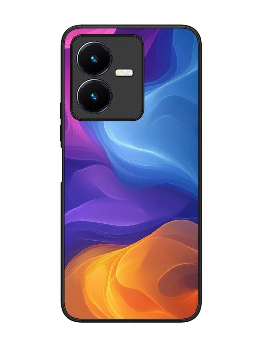 Cosmic Currents Glossy Soft Edge Case for Vivo Y22 Chachhi