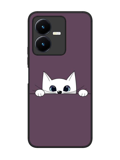 Peek-A-Boo Kitty Glossy Soft Edge Case for Vivo Y22 Chachhi