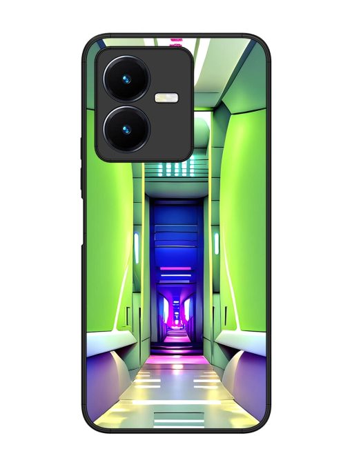 Neon Corridor Glossy Soft Edge Case for Vivo Y22 Chachhi