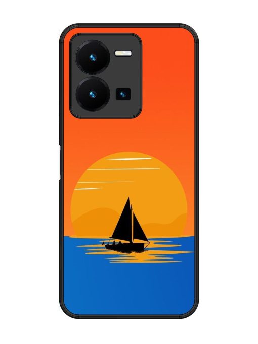 Sunset Sail Glossy Soft Edge Case for Vivo Y27