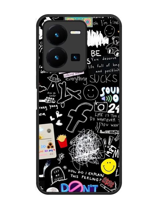 Doodle Diary Glossy Soft Edge Case for Vivo Y27