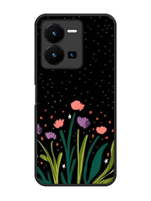 Midnight Bloom Glossy Soft Edge Case for Vivo Y27