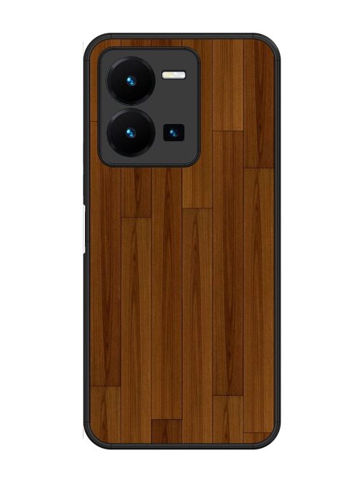 Warm Woodgrain Glossy Soft Edge Case for Vivo Y27