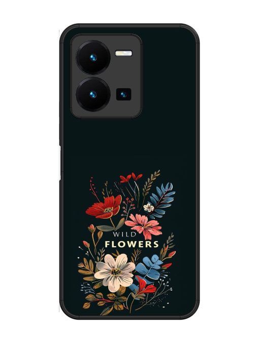 Dark Floral Glossy Soft Edge Case for Vivo Y27