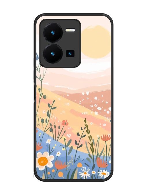 Golden Hour Blooms Glossy Soft Edge Case for Vivo Y27