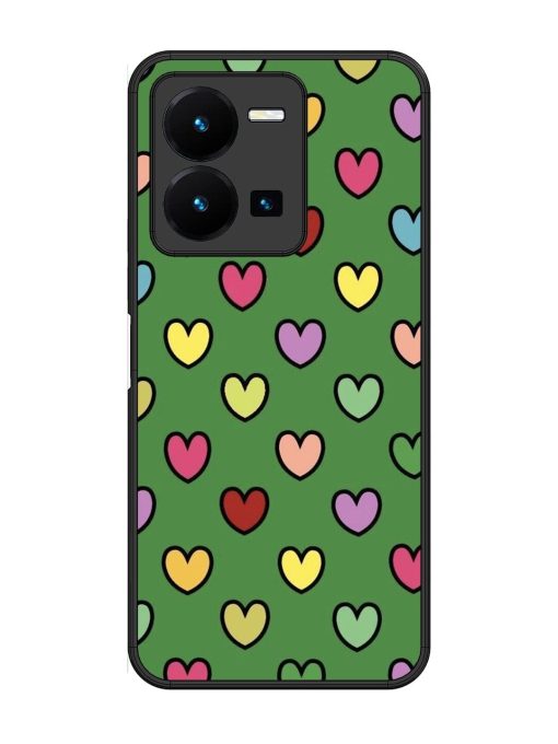 Rainbow Heart Parade Glossy Soft Edge Case for Vivo Y27