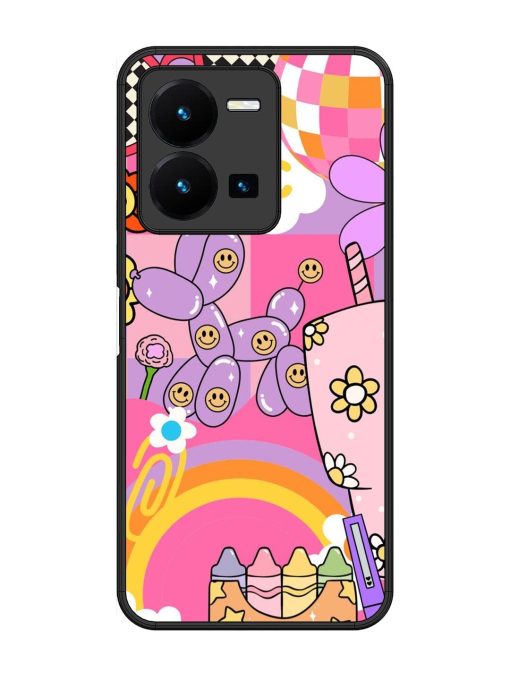 Whimsical Y2K Chaos Glossy Soft Edge Case for Vivo Y27