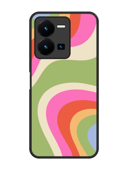 Wavy Rainbow Wonderland Glossy Soft Edge Case for Vivo Y27