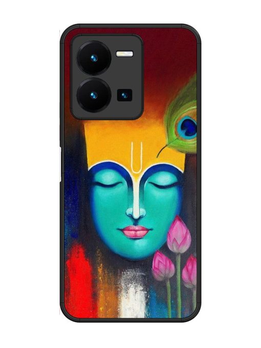 Divine Tranquility: The Face Of Krishna Glossy Soft Edge Case for Vivo Y27