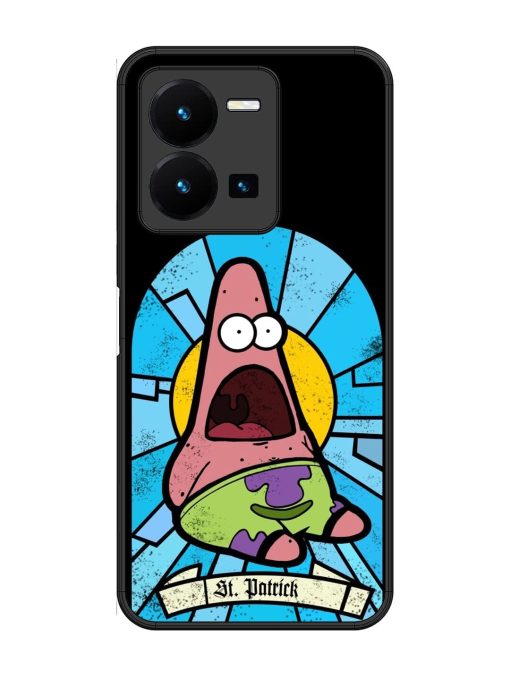 St. Patrick'S Day Stained Glass Patrick Star Glossy Soft Edge Case for Vivo Y27