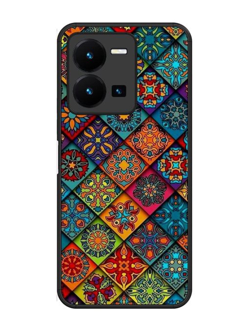 Patchwork Mandala Mosaic Glossy Soft Edge Case for Vivo Y27