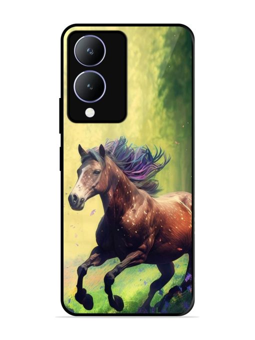 Enchanted Gallop Glossy Soft Edge Case for Vivo Y28 (5G) Chachhi