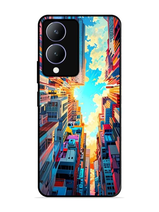 Skyward City Glossy Soft Edge Case for Vivo Y28 (5G) Chachhi