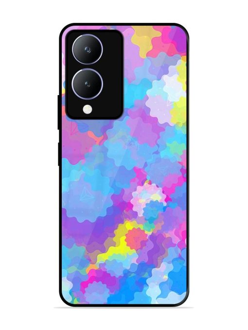 Psychedelic Cloud Burst Glossy Soft Edge Case for Vivo Y28 (5G) Chachhi