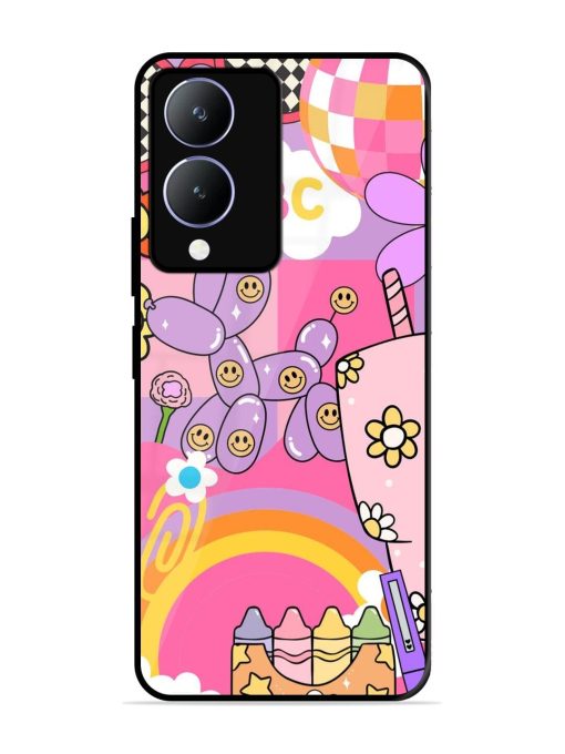 Whimsical Y2K Chaos Glossy Soft Edge Case for Vivo Y28 (5G) Chachhi