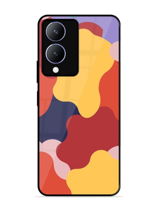 Gooey Color Chaos Glossy Soft Edge Case for Vivo Y28 (5G) Chachhi