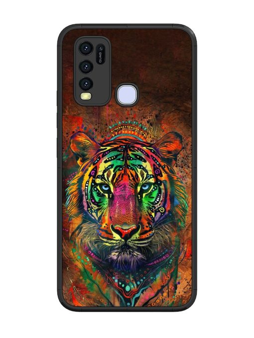 Cosmic Tiger Glossy Soft Edge Case for Vivo Y30 Chachhi