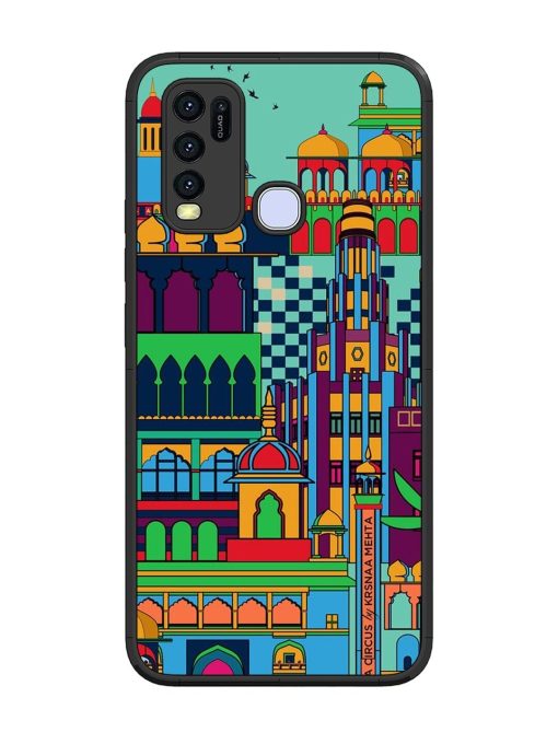 Indian Tapestry Glossy Soft Edge Case for Vivo Y30 Chachhi