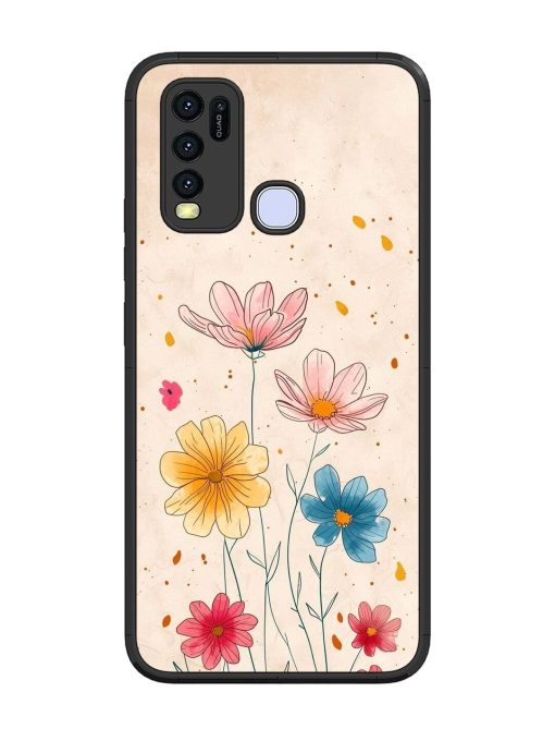 Delicate Bloom Glossy Soft Edge Case for Vivo Y30 Chachhi