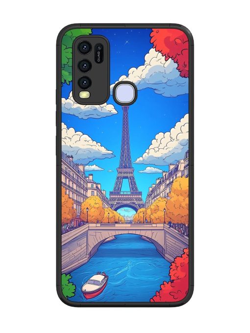 Parisian Panorama Glossy Soft Edge Case for Vivo Y30 Chachhi