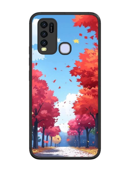 Autumn'S Embrace Glossy Soft Edge Case for Vivo Y30 Chachhi