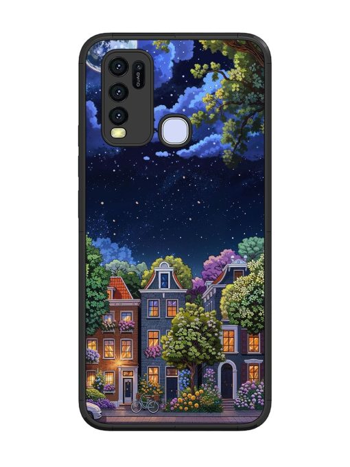 Moonlit Streets Glossy Soft Edge Case for Vivo Y30 Chachhi