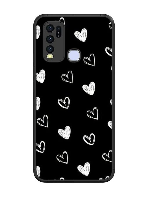 Scattered Hearts Glossy Soft Edge Case for Vivo Y30 Chachhi