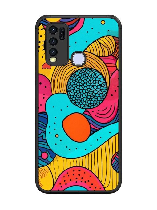 Psychedelic Patterns Glossy Soft Edge Case for Vivo Y30 Chachhi