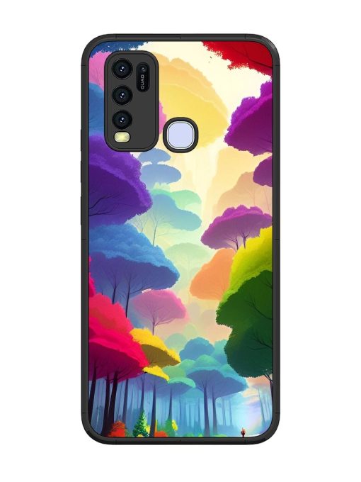 Rainbow Road Glossy Soft Edge Case for Vivo Y30 Chachhi