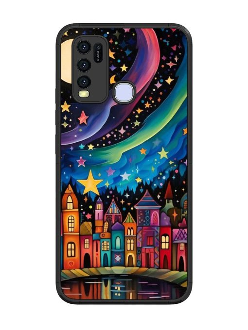 Starlit Village Glossy Soft Edge Case for Vivo Y30 Chachhi