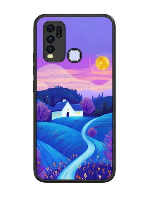 Moonlit Meadow Glossy Soft Edge Case for Vivo Y30 Chachhi