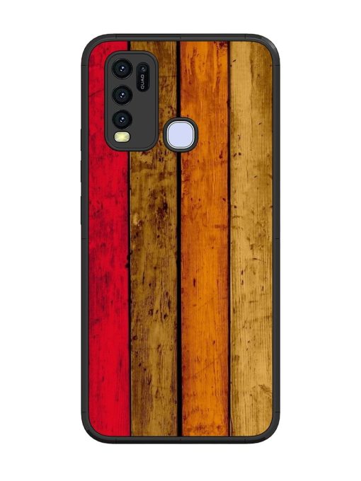 Colorful Woodgrain Glossy Soft Edge Case for Vivo Y30 Chachhi