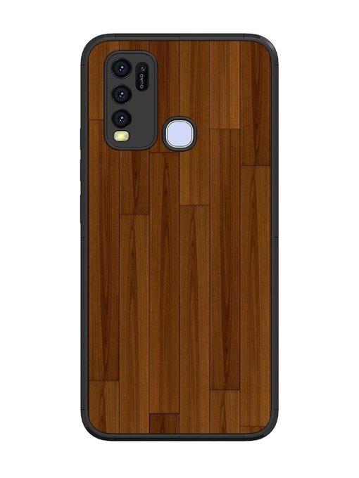 Warm Woodgrain Glossy Soft Edge Case for Vivo Y30 Chachhi